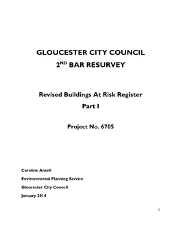 Buildings at Risk Register Part I