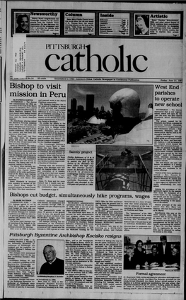 Bishop to Visit Mission in Peru