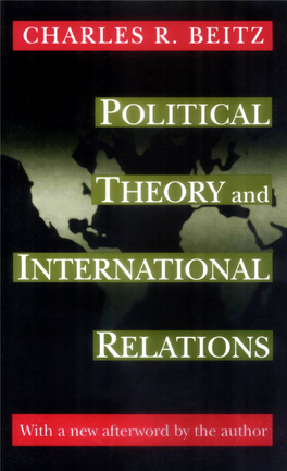 Political Theory and International Relations / Charles R