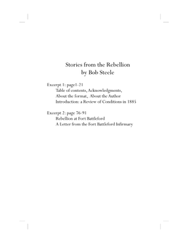 Stories from the Rebellion by Bob Steele