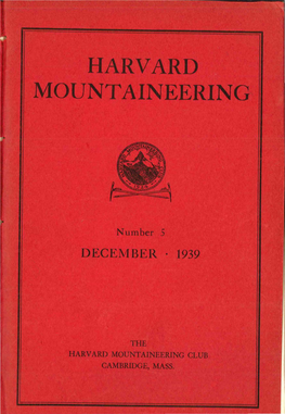 Harvard Mountaineering