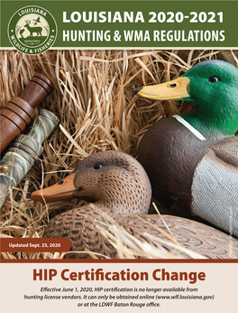 Louisiana 2020-2021 Hunting & Wma Regulations