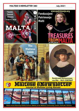 MALTESE E-NEWSLETTER 380 July 2021