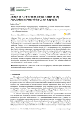 Impact of Air Pollution on the Health of the Population in Parts of The