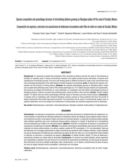 Species Composition and Assemblage Structure of Microfouling Diatoms Growing on Fiberglass Plates Off the Coast of Yucatán, Mexico