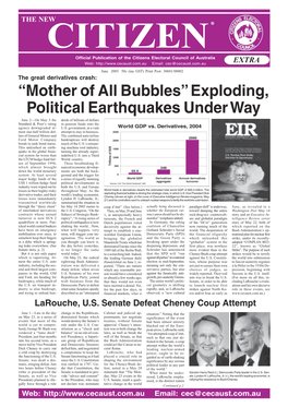 Exploding, Political Earthquakes Under