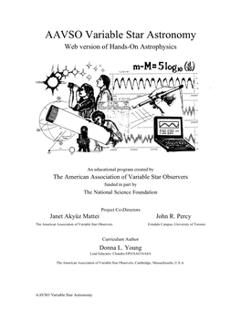 AAVSO Variable Star Astronomy