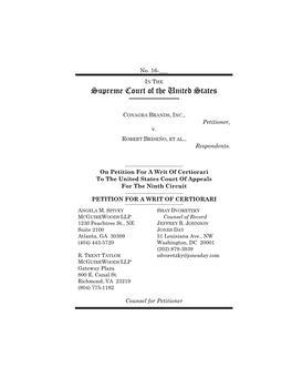 Cert. Petition