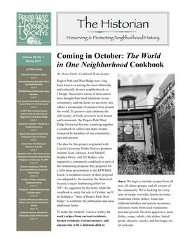 The Historian Preserving & Promoting Neighborhood History