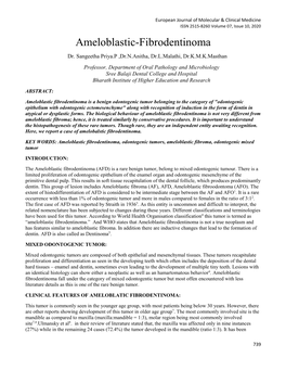 Ameloblastic-Fibrodentinoma Dr