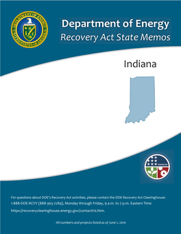 Department of Energy Recovery Act State Memos