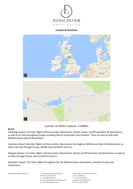 By Air Edinburgh Airport, 93 Miles: Flights To/From London