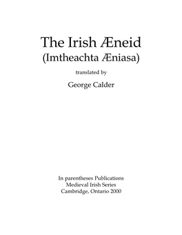 The Irish Æneid