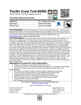 Trail Description And