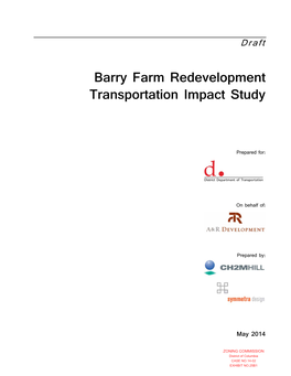 Barry Farm Redevelopment Transportation Impact Study