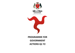 Programme for Government Actions Q1 Y2