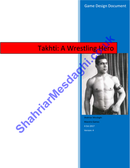 Takhti: a Wrestling Hero