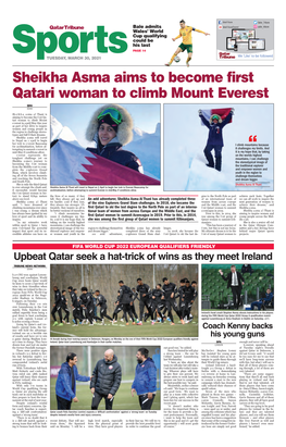 Sheikha Asma Aims to Become First Qatari Woman to Climb Mount Everest