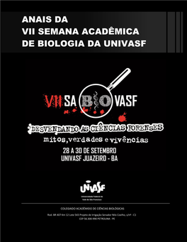 Anais Da VII Semana Acadêmica De Biologia Da UNIVASF (Resumos Expandidos Apresentados)