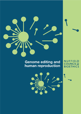 Genome Editing and Human Reproduction