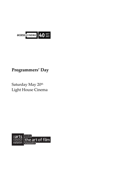 May 2017 Screening Day Programme