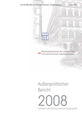 Aussenpolitischen Bericht 2008