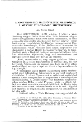 Hadtörténelmi Közlemények, 11. Évf. 3. Sz. (1964.)