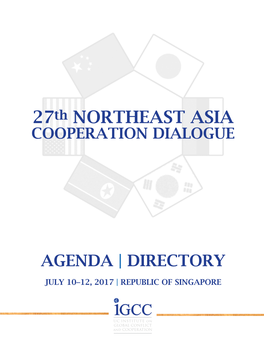 27Th NORTHEAST ASIA COOPERATION DIALOGUE