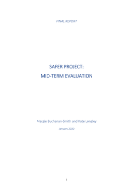 Safer Project: Mid-Term Evaluation