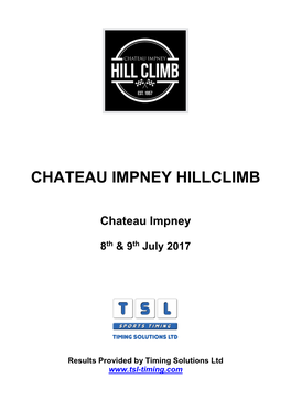 Chateau Impney Hillclimb