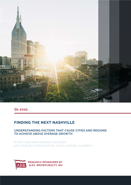 Finding the Next Nashville