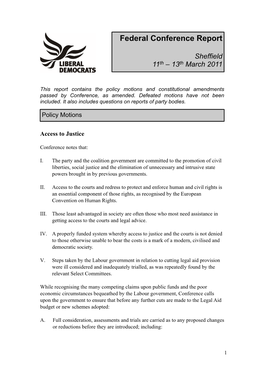 2011 March Sheffield Report