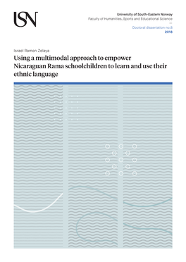 Using a Multimodal Approach to Empower Nicaraguan Rama Schoolchildren to Learn and Use Their Ethnic Language - Israel Ramon Zelaya Israel Ramon Zelaya