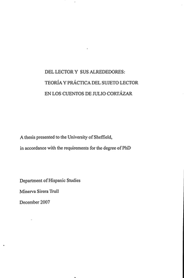 Teoria Y Practica Del Sujeto Lector