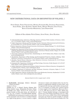 Steciana Doi:10.12657/Steciana.018.010 ISSN 1689-653X