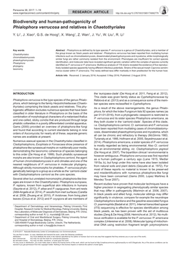 Biodiversity and Human-Pathogenicity of Phialophora Verrucosa and Relatives in Chaetothyriales