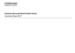 Retail Health Check