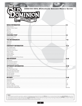 Soccer Media Guide