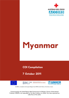 ACCORD: COI Compilation Myanmar, September 2011