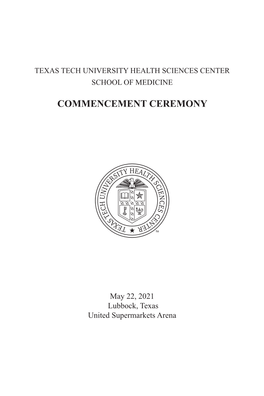 Commencement Ceremony