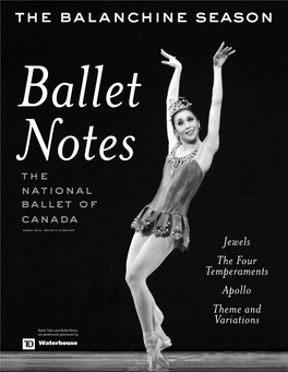 Balanchine Ballet Notes