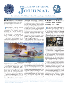 JOURNAL the Publication of the Military Order of the Loyal Legion of the United States