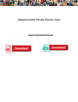 Alabama Death Penalty Electric Chair