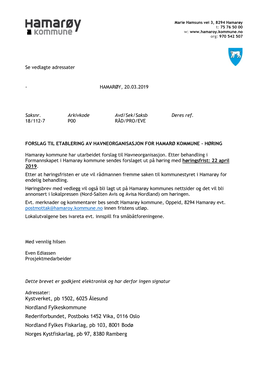 Kystverket, Pb 1502, 6025 Ålesund Nordland Fylkeskommune