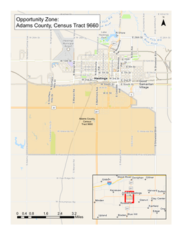 Nebraska Opportunity Zone: Adams County, Census Tract 9660