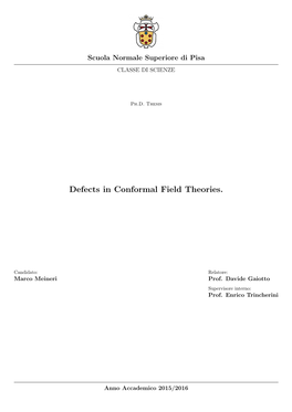 Defects in Conformal Field Theories