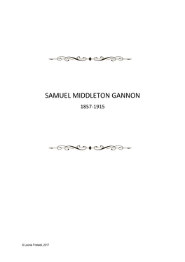 Samuel Middleton Gannon 1857-1915