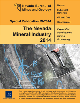 The Nevada Mineral Industry 2014