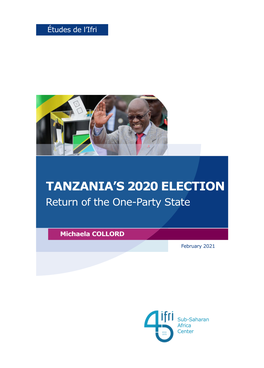 Tanzania's 2020 Election