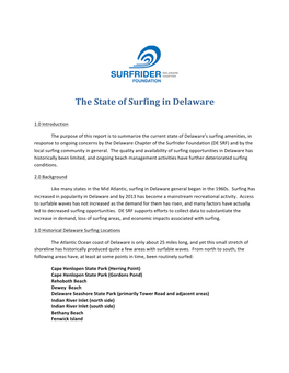 The State of Surfing in Delaware